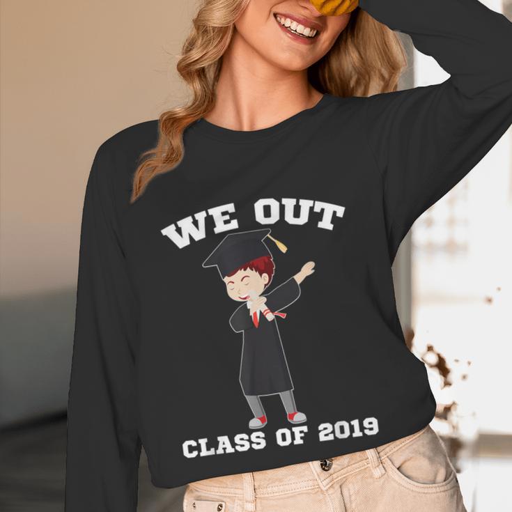 Dabbing Graduation Boy Class Of 2019 We Out Unisex Long Sleeve T-Shirt