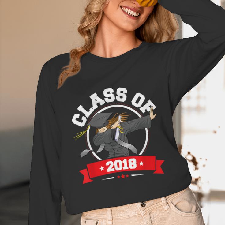 Dabbing Graduation Class Of 2018 Women Unisex Long Sleeve T-Shirt