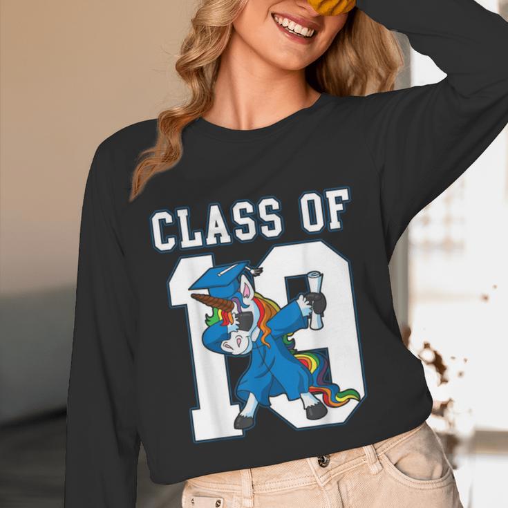 Dabbing Graduation Class Of 2019 Unicorn Shirt Unisex Long Sleeve T-Shirt