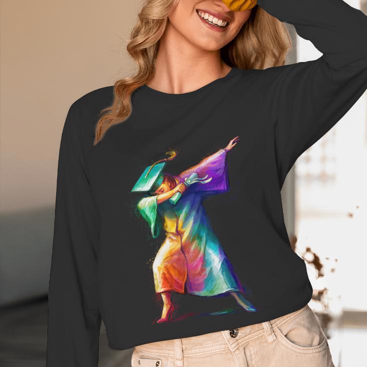 Dabbing Graduation Women Unisex Long Sleeve T-Shirt