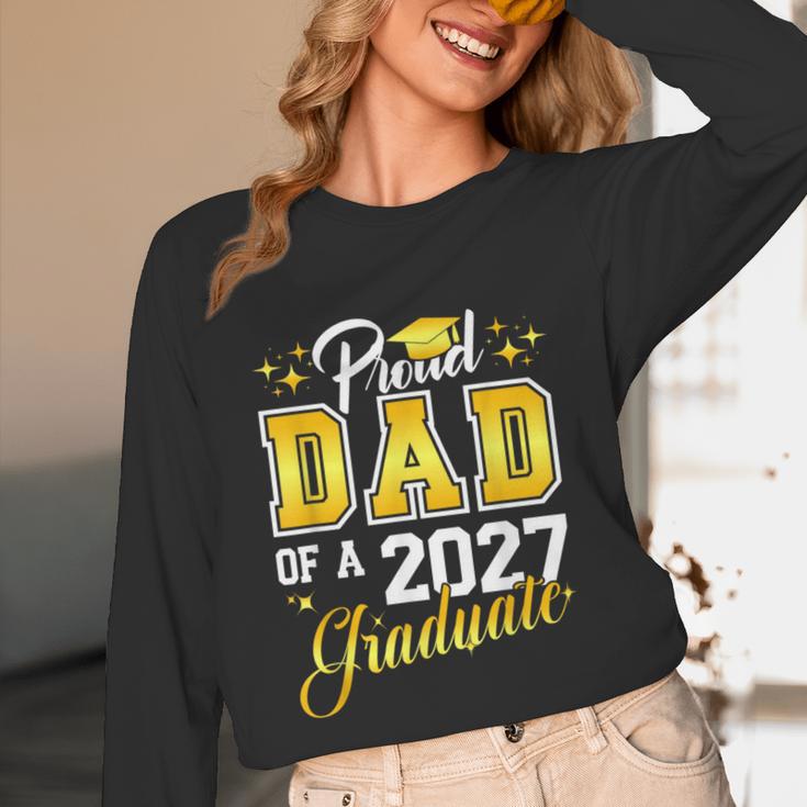 Dad Graduation Senior 2027 Proud Dad Of a 2027 Graduate Unisex Long Sleeve T-Shirt