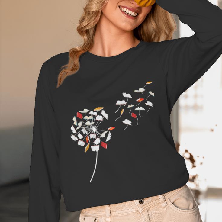 Dandelion Books Book Lover Reading Bookworm Reader Unisex Long Sleeve T-Shirt Dandelion Books Book Lover Reading Bookworm Reader Unisex Long Sleeve T-Shirt
