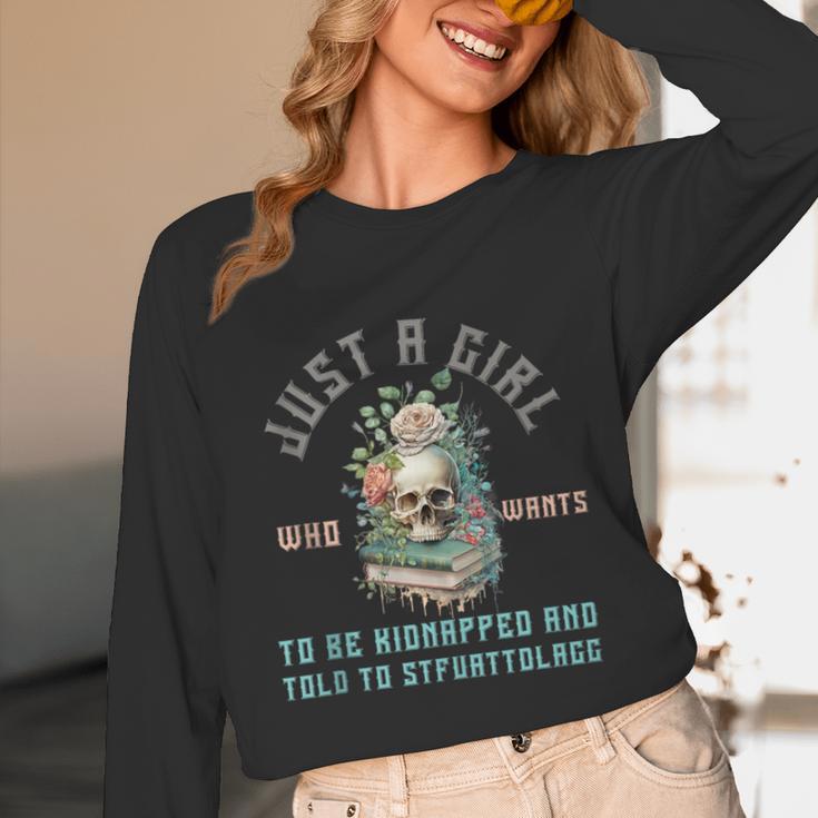 Dark Romance Women STFUATTDLAGG Smutt Book Merch Good Girl Unisex Long Sleeve T-Shirt