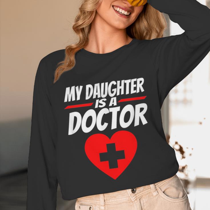 My Daughter Is A Doctor Shirt Proud Parents Graduation Unisex Long Sleeve T-Shirt