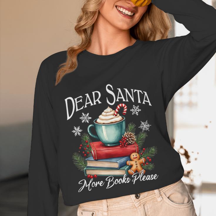 Dear Santa More Book Please Christmas Book Librarian Unisex Long Sleeve T-Shirt