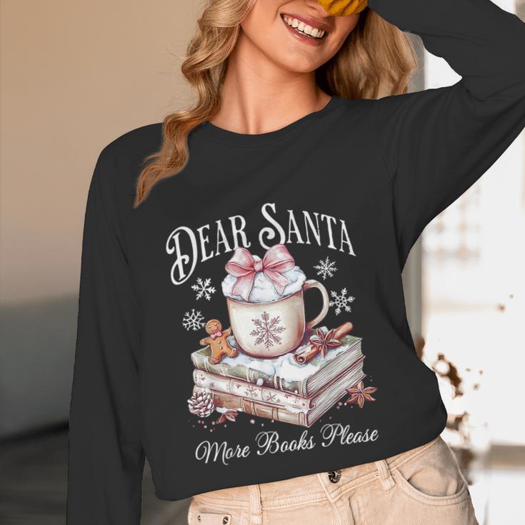 Dear Santa More Book Please Christmas Reading Book Librarian Unisex Long Sleeve T-Shirt Dear Santa More Book Please Christmas Reading Book Librarian Unisex Long Sleeve T-Shirt