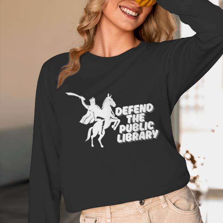 Defend Public Library Support Local Library Book Lover Unisex Long Sleeve T-Shirt Defend Public Library Support Local Library Book Lover Unisex Long Sleeve T-Shirt