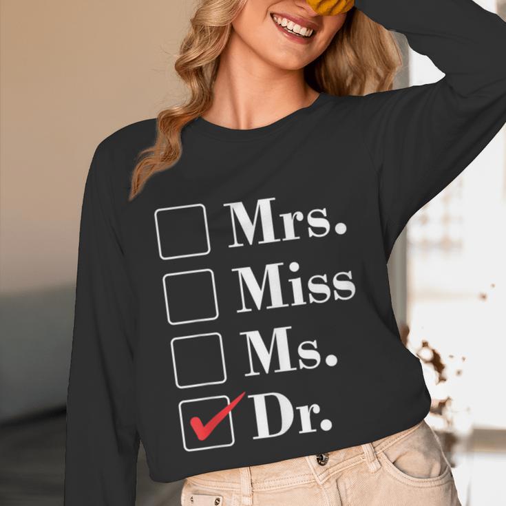 Doctor Graduation Honorific Titles List Unisex Long Sleeve T-Shirt