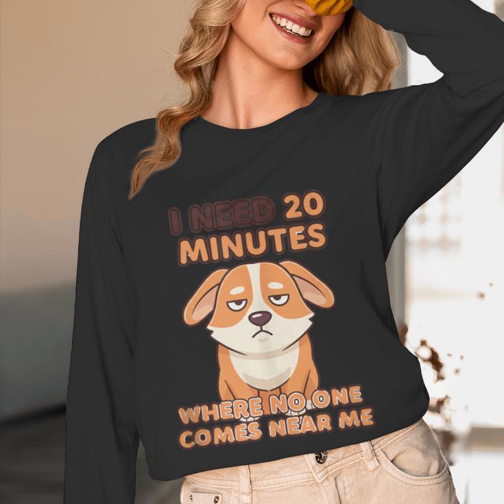 Dog Introvert I Need 20 Minutes Where No One Comes Unisex Long Sleeve T-Shirt