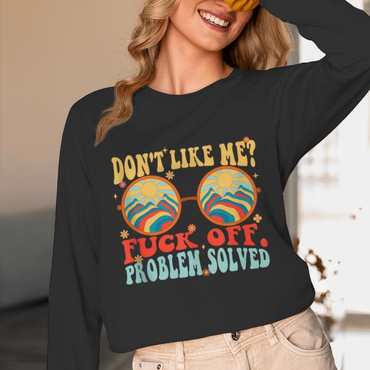 Don't Like Me Antisocial Introvert & Anti Social Unisex Long Sleeve T-Shirt