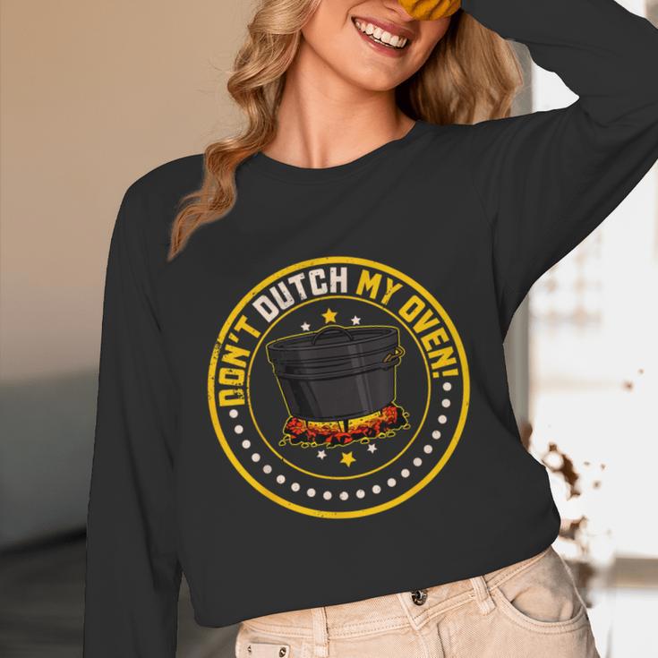 Dutch Oven Cookbook Casserole Cooking Cuisine Camping Recipe Unisex Long Sleeve T-Shirt