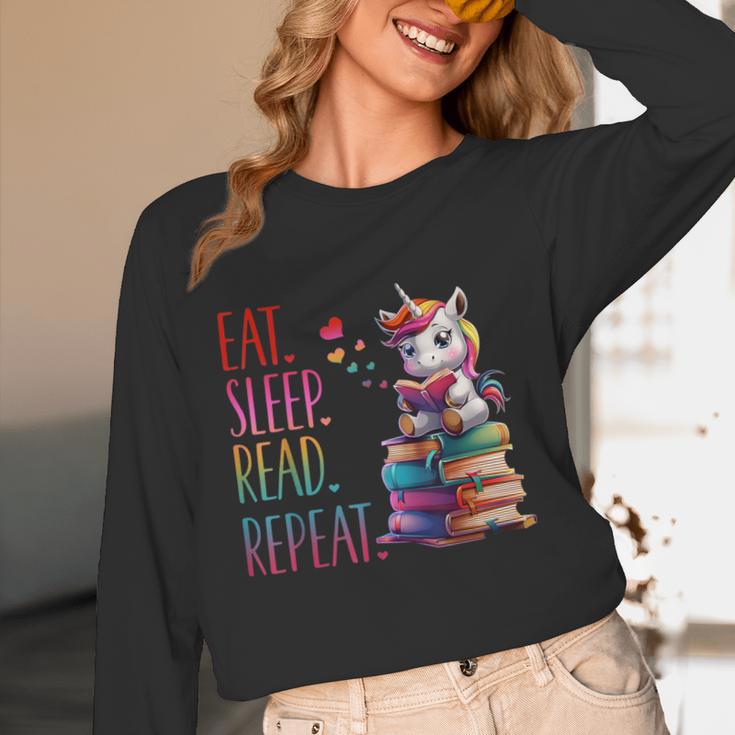 Eat Sleep Read Repeat Unicorn Read Book Reading Lovers Kids Unisex Long Sleeve T-Shirt Eat Sleep Read Repeat Unicorn Read Book Reading Lovers Kids Unisex Long Sleeve T-Shirt