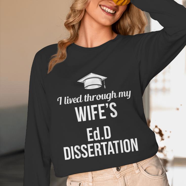 EDD Doctor Of Education EdD Wife Doctorate Graduation Unisex Long Sleeve T-Shirt