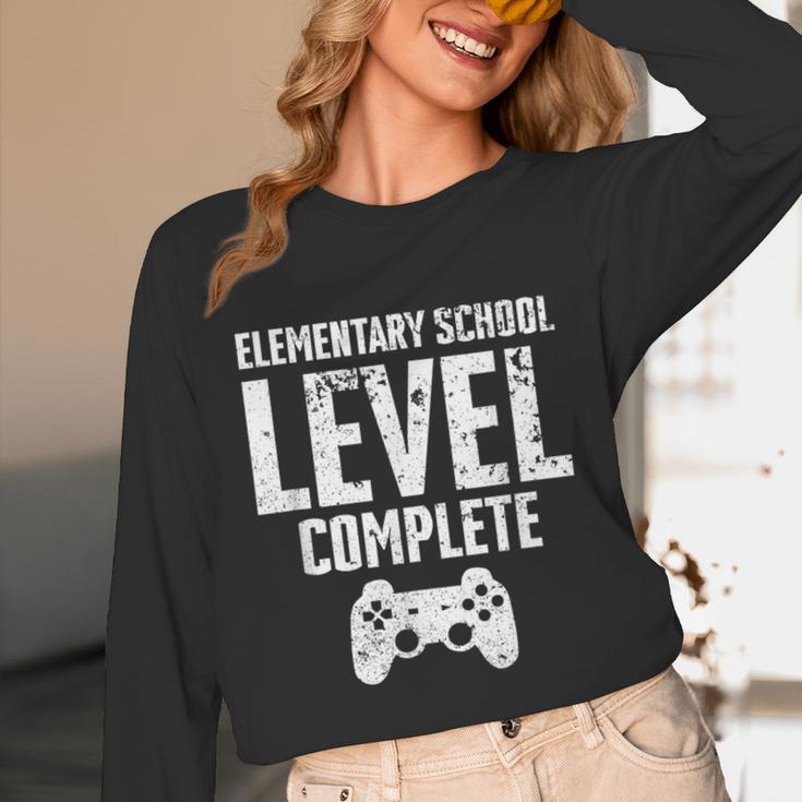 Elementary School Level Complete Gamer Graduate Graduation Unisex Long Sleeve T-Shirt