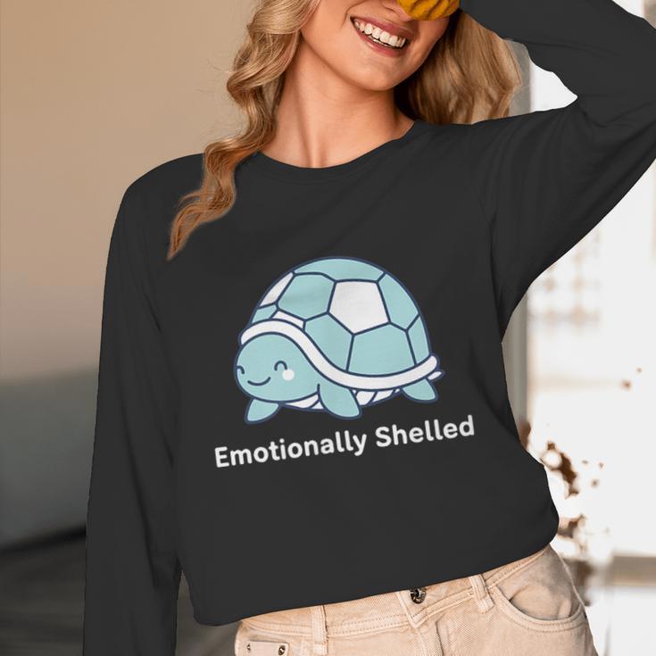 Emotionally Shelled Turtle Introvert Turtle Tee Unisex Long Sleeve T-Shirt Emotionally Shelled Turtle Introvert Turtle Tee Unisex Long Sleeve T-Shirt