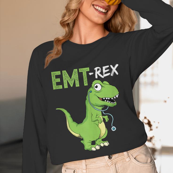 EMT Rex Paramedic Graduation Firefighter Unisex Long Sleeve T-Shirt