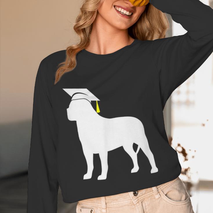 English Mastiff Graduation Dog Graduate Unisex Long Sleeve T-Shirt