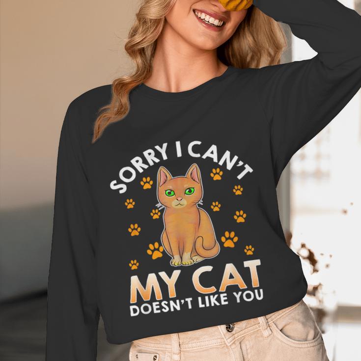 Excuse For Introverts My Cat Doesnt Like You Cat Unisex Long Sleeve T-Shirt