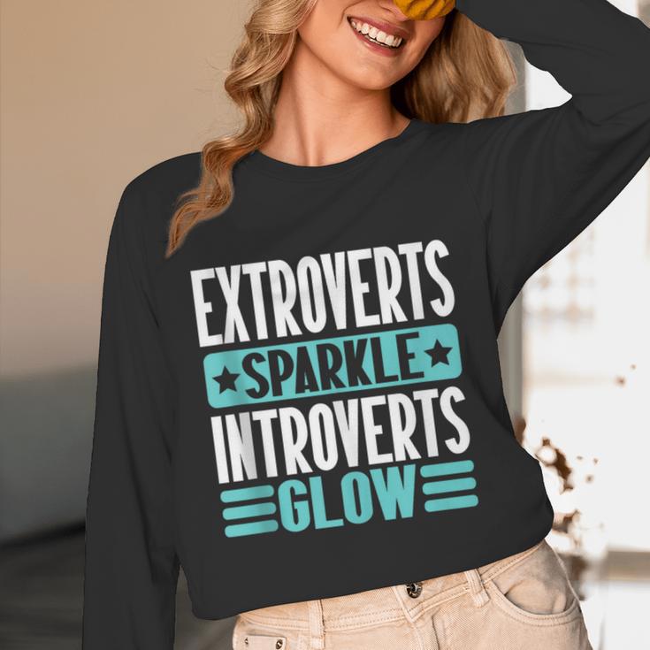 Extroverts Sparkle Introverts Glow Introvert Unisex Long Sleeve T-Shirt Extroverts Sparkle Introverts Glow Introvert Unisex Long Sleeve T-Shirt