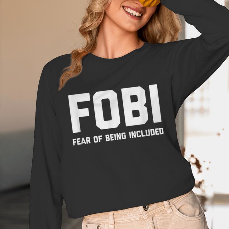 Fear Of Being Included Fobi Sarcastic Women Introvert-Chic Unisex Long Sleeve T-Shirt