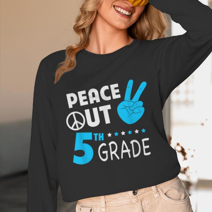 Fifth Grade Graduation Peace Out 5th Grade Boys Unisex Long Sleeve T-Shirt