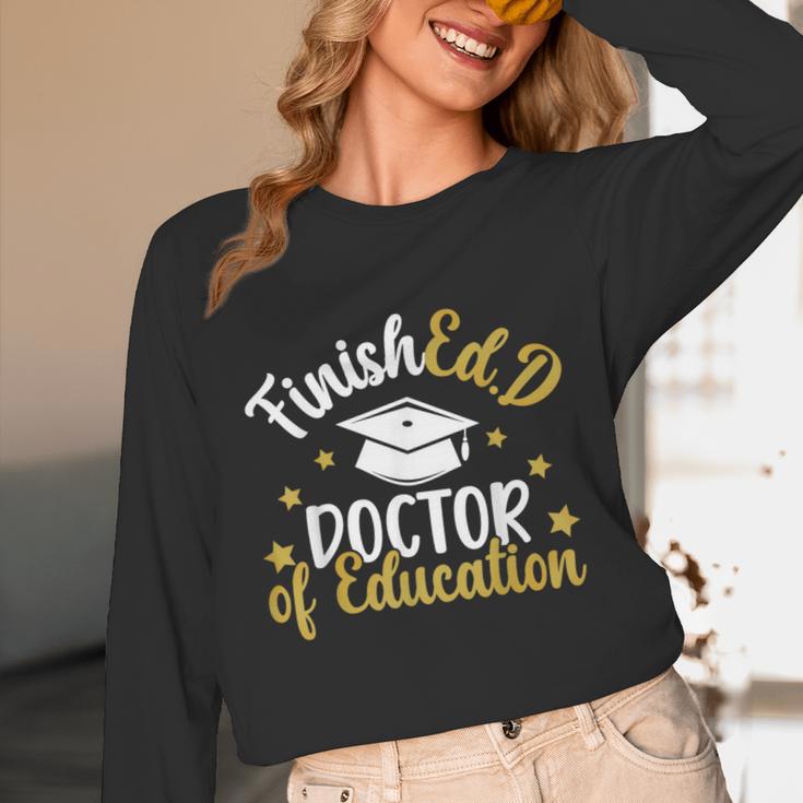 FinishEdD Doctor Of Education Graduation EdD Graduate Unisex Long Sleeve T-Shirt