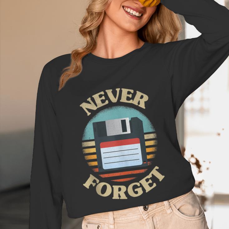 Never Forget Retro Diskette Nostalgia Vintage Unisex Long Sleeve T-Shirt Never Forget Retro Diskette Nostalgia Vintage Unisex Long Sleeve T-Shirt