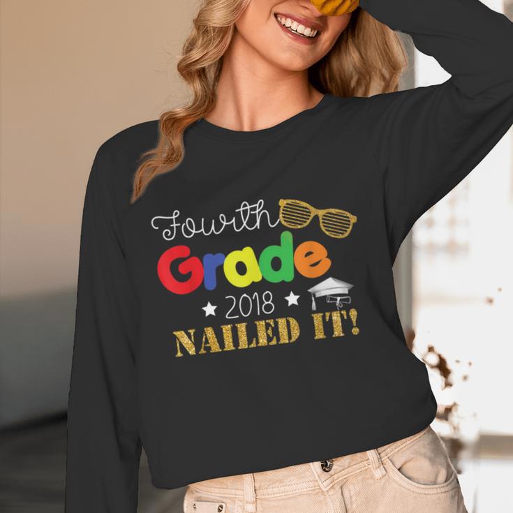 Fourth 4th Grade 2018 Nailed It Graduation Shirt Unisex Long Sleeve T-Shirt