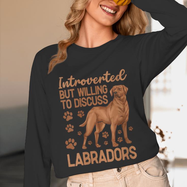 Fox Red Labrador Retriever Introvert Foxred Lab Unisex Long Sleeve T-Shirt Fox Red Labrador Retriever Introvert Foxred Lab Unisex Long Sleeve T-Shirt