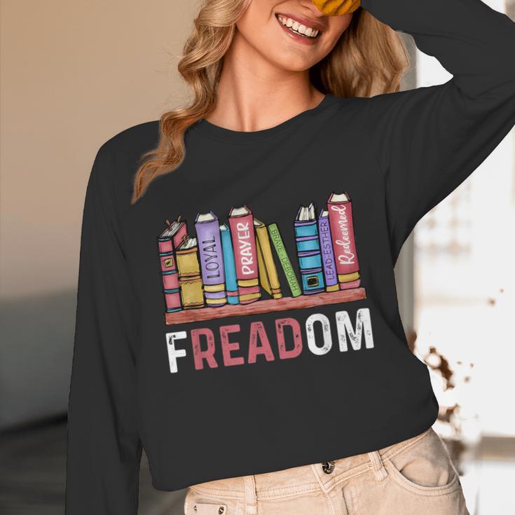 Freadom Anti Ban Books Freedom To Read Book Lover Reading Unisex Long Sleeve T-Shirt