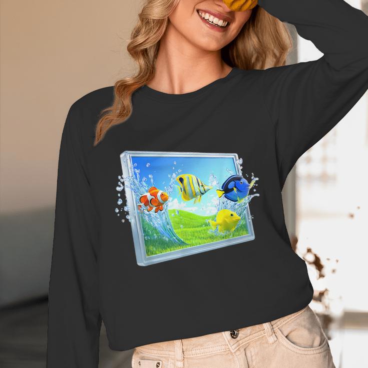 Frutiger Aero Fish Unisex Long Sleeve T-Shirt