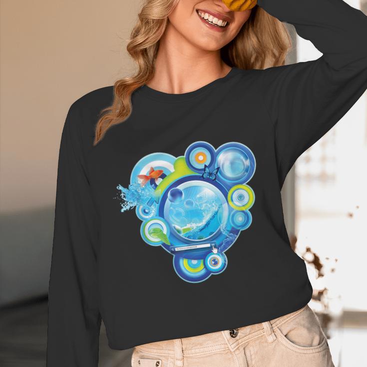 Frutiger Aero Metro Abstract Maximalism 2000s Nostalgia Unisex Long Sleeve T-Shirt Frutiger Aero Metro Abstract Maximalism 2000s Nostalgia Unisex Long Sleeve T-Shirt