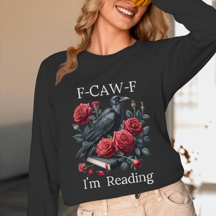 Fuck Off Im Reading Smut Books Dark Romance Book Crow F Cawf Unisex Long Sleeve T-Shirt Fuck Off Im Reading Smut Books Dark Romance Book Crow F Cawf Unisex Long Sleeve T-Shirt