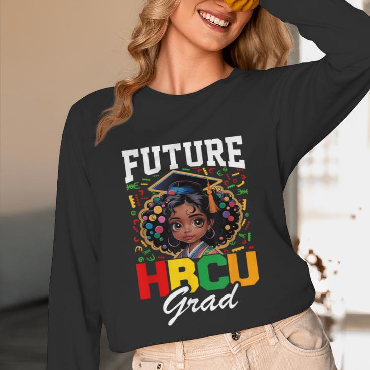Future HBCU Grad Girl HBCU Toddler Kids Graduation Unisex Long Sleeve T-Shirt
