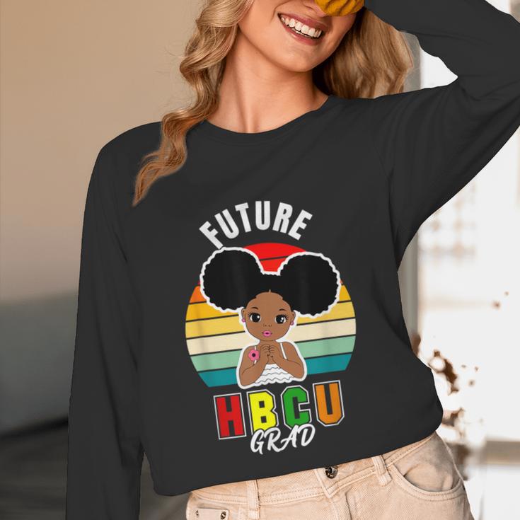 Future HBCU Grad Graduate Afro Girl College Graduation Unisex Long Sleeve T-Shirt