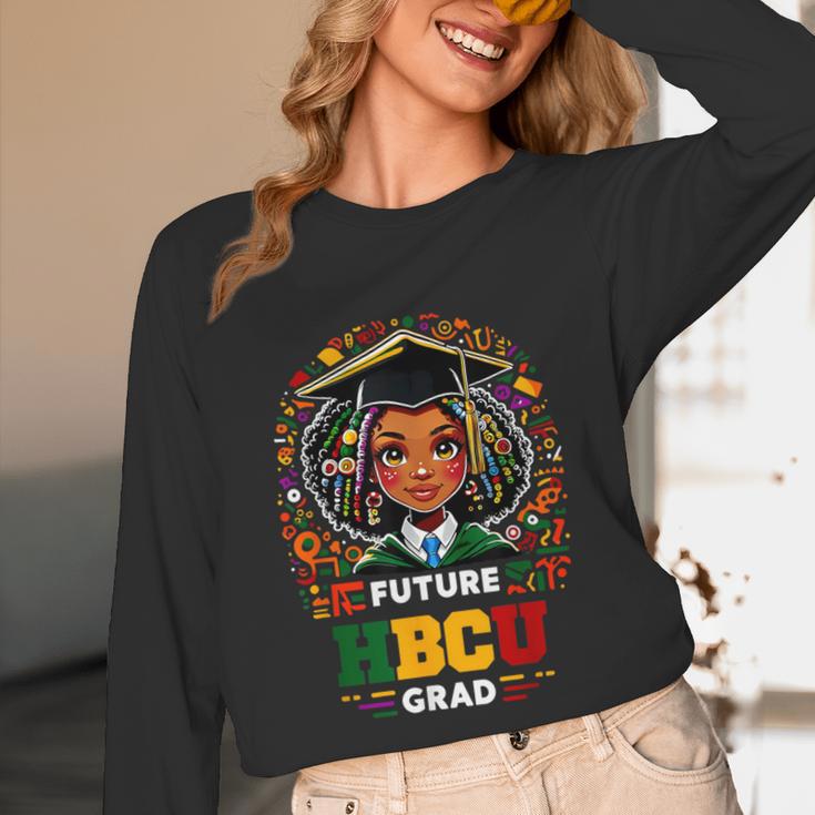 Future HBCU Grad Graduation Students Girl Kids Unisex Long Sleeve T-Shirt