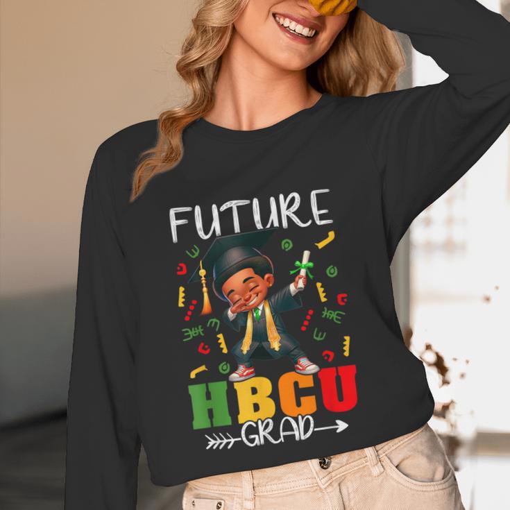Future HBCU Grad History Boy Graduation HBCU Kids Unisex Long Sleeve T-Shirt