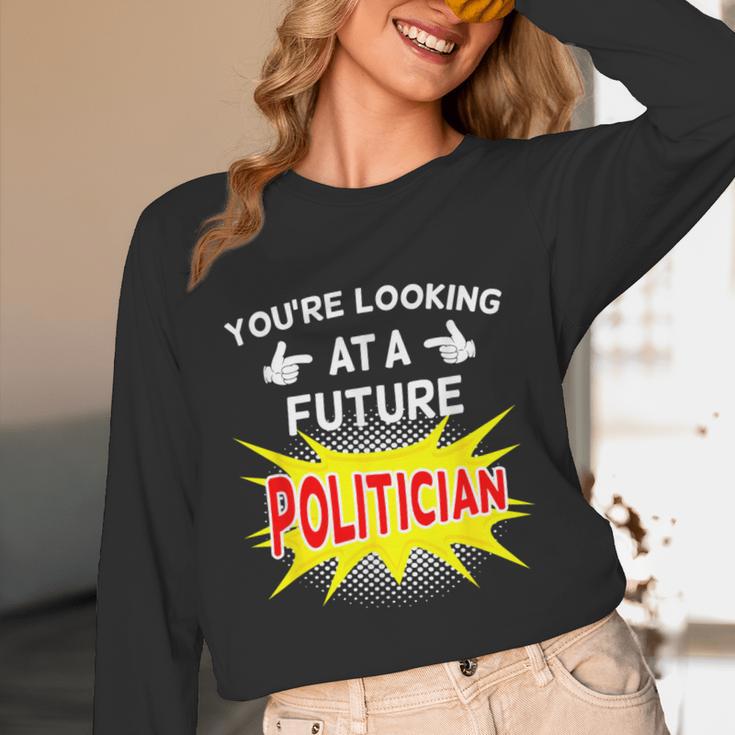 Future Politician Graduation For Kids And Graduates T-Shirt Unisex Long Sleeve T-Shirt