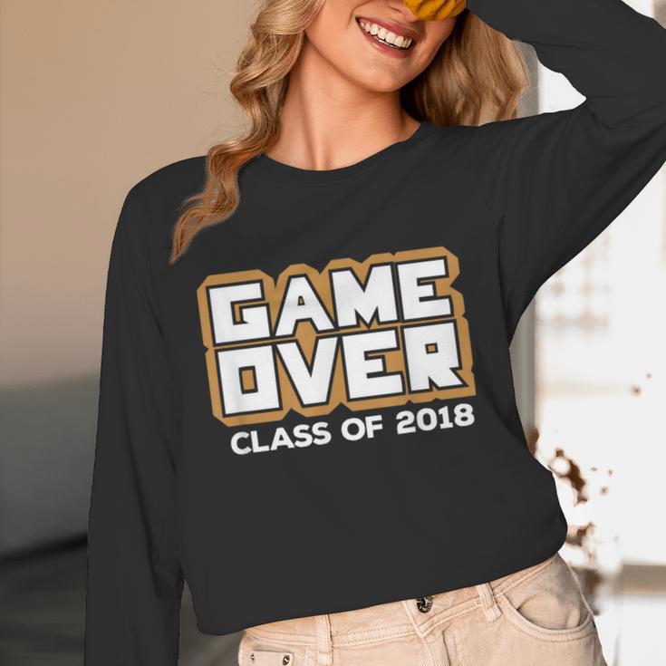 Game Over Class Of 2018 Graduation Shirt Unisex Long Sleeve T-Shirt