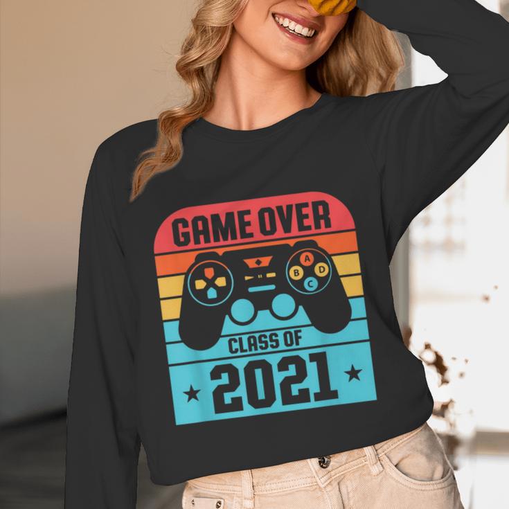 Game Over Class Of 2021 Shirt Students Graduation Unisex Long Sleeve T-Shirt