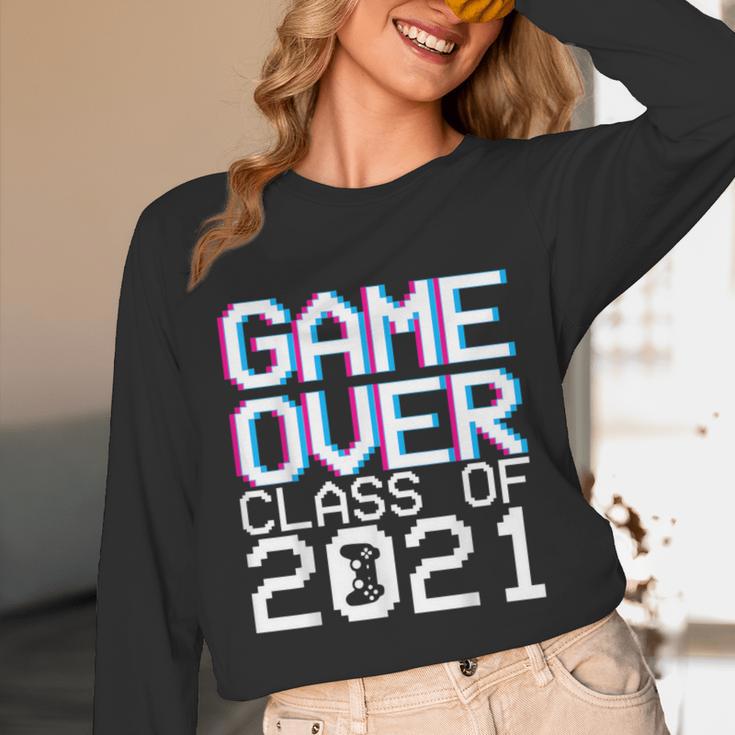 Game Over Class Of 2021 Video Games Graduation Gamer Unisex Long Sleeve T-Shirt