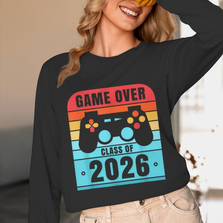Game Over Class Of 2026 Shirt Students Graduation Unisex Long Sleeve T-Shirt