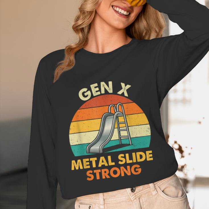 Gen X Slide Strong Generation X Gen Xer Nostalgia Unisex Long Sleeve T-Shirt Gen X Slide Strong Generation X Gen Xer Nostalgia Unisex Long Sleeve T-Shirt