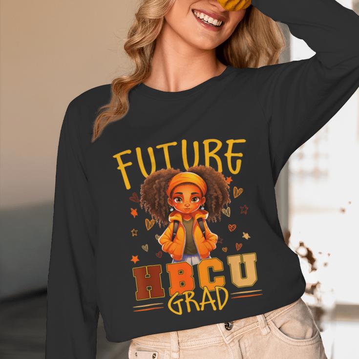 Girl Future HBCU Graduate Afro College Graduation Kids Unisex Long Sleeve T-Shirt