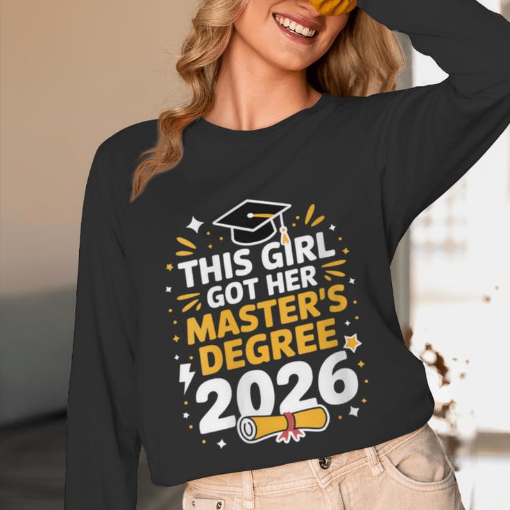 This Girl Got Her Masters Degree Graduation Mastered It 2026 Unisex Long Sleeve T-Shirt