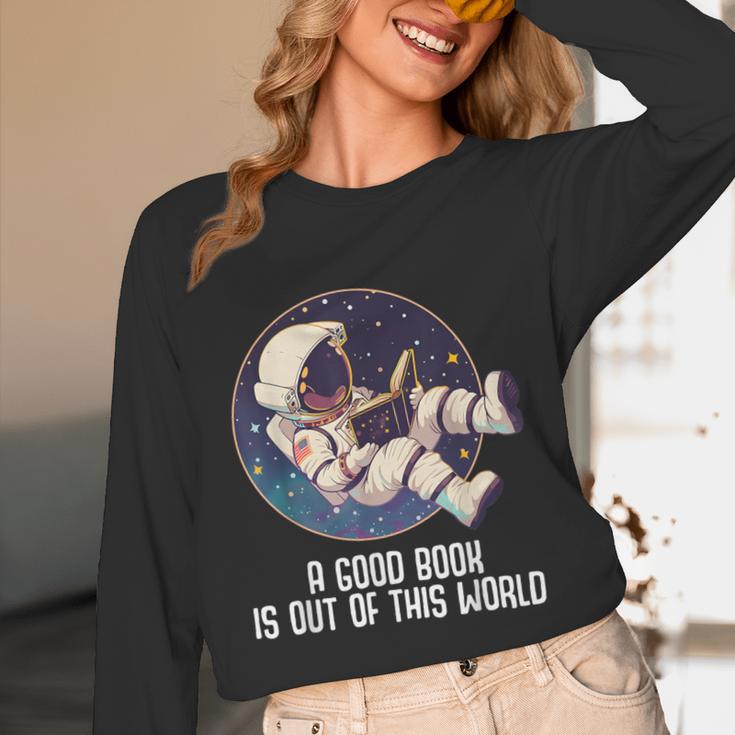 Good Book Is Out Of This World Astronaut Space Unisex Long Sleeve T-Shirt Good Book Is Out Of This World Astronaut Space Unisex Long Sleeve T-Shirt