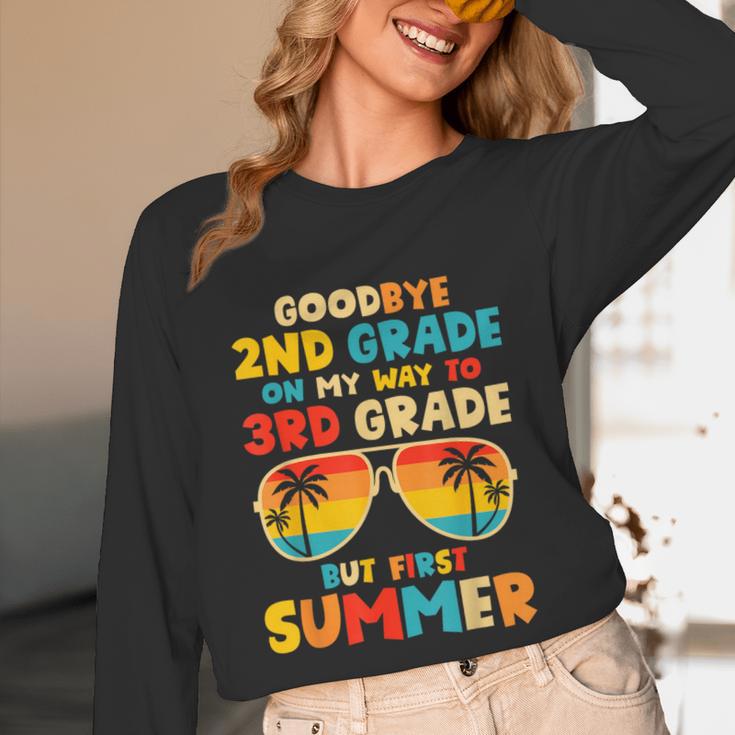 Goodbye 2nd Grade Graduation To 3rd Grade Hello Summer Kids Unisex Long Sleeve T-Shirt