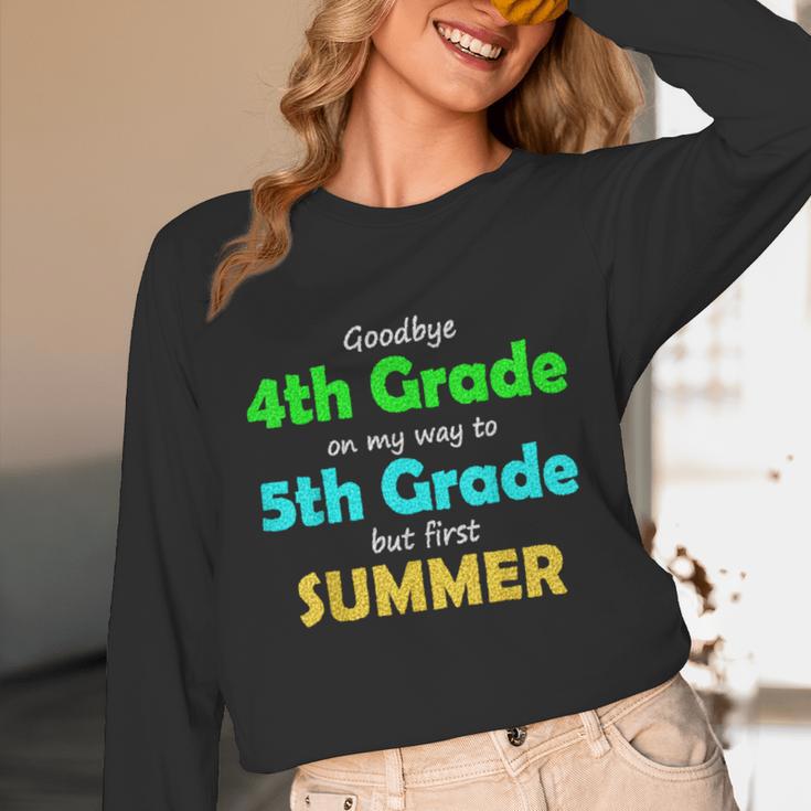 Goodbye 4th Grade On My Way To 5th Grade 2022 Graduation Unisex Long Sleeve T-Shirt