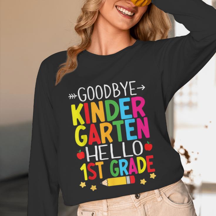 Goodbye Kinder Garten Hello 1st Grade Graduation 2024 Unisex Long Sleeve T-Shirt