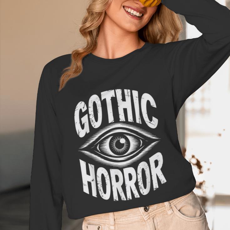 Gothic Classic Horror Thriller Book Movie Film Halloween Unisex Long Sleeve T-Shirt